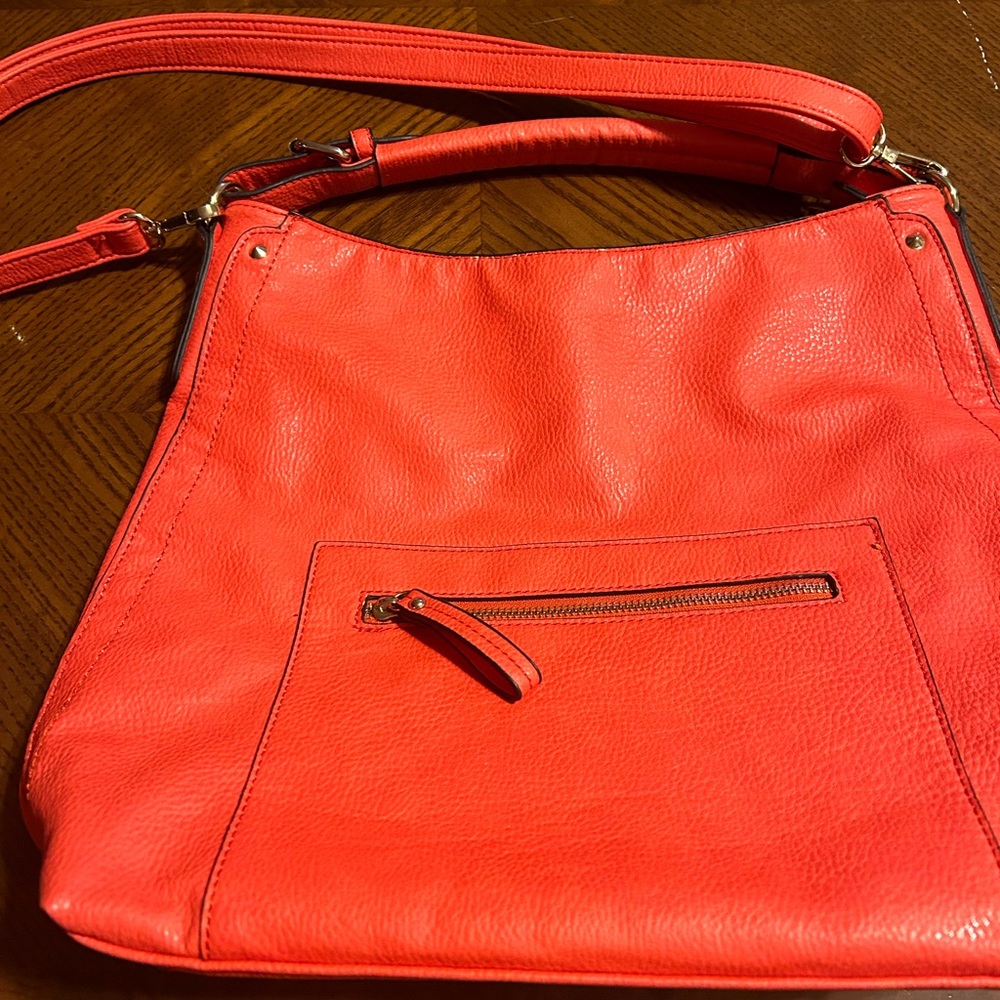 Salmon colored purse super cute